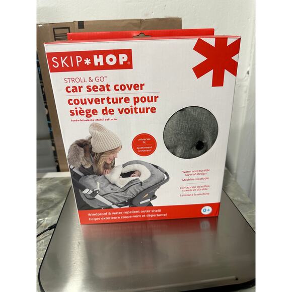Skip Hop Winter Car Seat Cover, Stroll & Go, Heather Grey - Picture 2 of 6